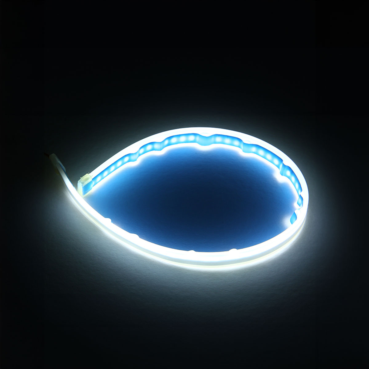 JUEGO DE TIRAS DE LED DRL JUEGO (2 UNIDADES) DE TIRAS DE LED DRL / DRL FLEXIBLE BLANCA (BALIZA INTERMITENTE) 60CM