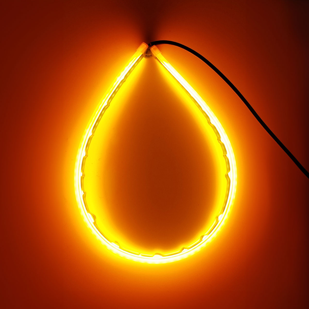 JUEGO DE TIRAS DE LED DRL JUEGO (2 UNIDADES) DE TIRAS DE LED DRL / DRL FLEXIBLE AMBAR (BALIZA INTERMITENTE) 60CM - 3