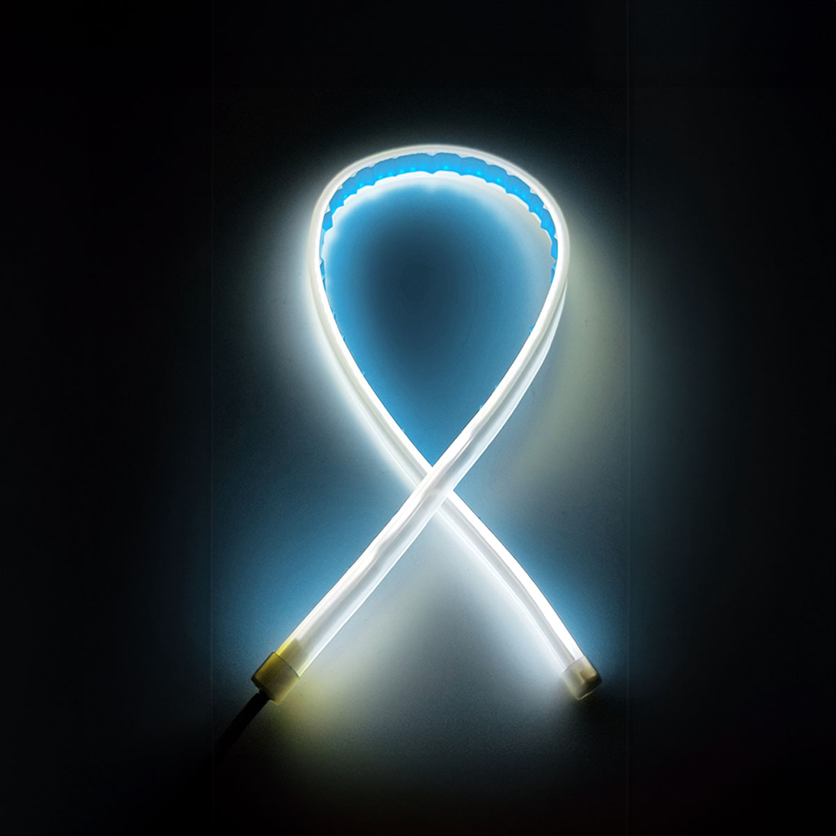 JUEGO DE TIRAS DE LED DRL JUEGO (2 UNIDADES) DE TIRAS DE LED DRL / DRL FLEXIBLE BLANCA (BALIZA INTERMITENTE) 30CM - 7