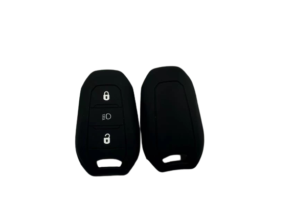 CUBRE LLAVE DE SILICONA PEUGEOT 508 PRESENCIA 3 BOTONES - COLOR NEGRO