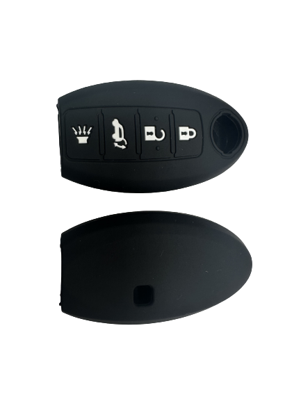 CUBRE LLAVE DE SILICONA NISSAN 4 BOTONES - COLOR NEGRO