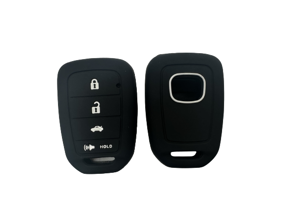 CUBRE LLAVE DE SILICONA HONDA FIT 3 BOTONES - COLOR NEGRO