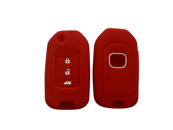 CUBRE LLAVE DE SILICONA HONDA HRV NAVAJA - COLOR ROJO