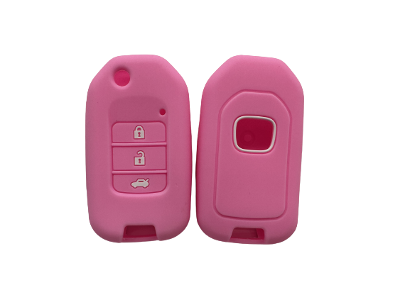 CUBRE LLAVE DE SILICONA HONDA HRV NAVAJA - COLOR ROSA