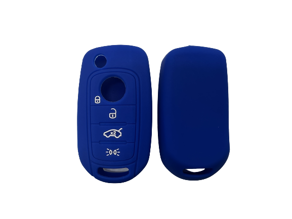 CUBRE LLAVE DE SILICONA FIAT ARGO - CRONOS - TORO - 500X - COLOR AZUL
