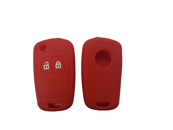 CUBRE LLAVE DE SILICONA CHEVROLET SPIN - TRACKER - AGILE - COLOR ROJO