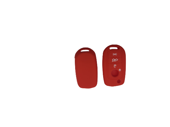 CUBRE LLAVE DE SILICONA FIAT ARGO - CRONOS - TORO - 500X - COLOR ROJO