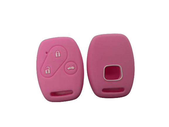 CUBRE LLAVE DE SILICONA HONDA FIT - CIVIC - CRV 3 BOTONES COLOR ROJO
