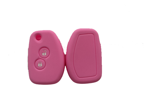 CUBRE LLAVE DE SILICONA REANULT SANDERO - CLIO - LOGAN - DUSTER - COLOR ROSA