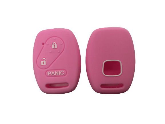 CUBRE LLAVE DE SILICONA HONDA FIT - CIVIC CITI - CRV 2 BOTONES - COLOR ROSA