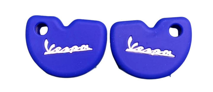 CUBRE LLAVE DE SILICONA VESPA MOTOS - COLOR AZUL
