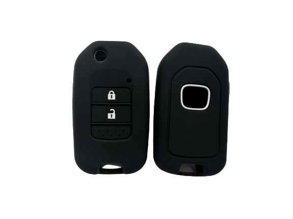 CUBRE LLAVE DE SILICONA HONDA FIT HRV LINEA NUEVA 2 BOTONES - COLOR NEGRO
