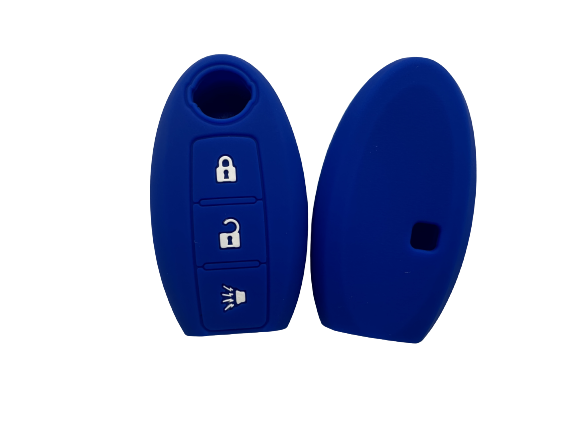CUBRE LLAVE DE SILICONA NISSAN VERSA - SENTRA - TIIDA - KICKS - COLOR AZUL
