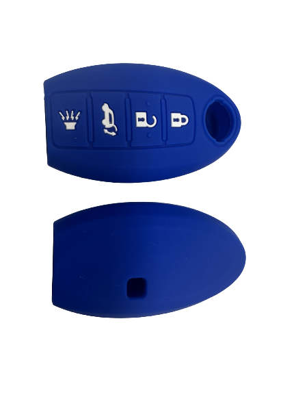 CUBRE LLAVE DE SILICONA NISSAN 4 BOTONES - COLOR AZUL