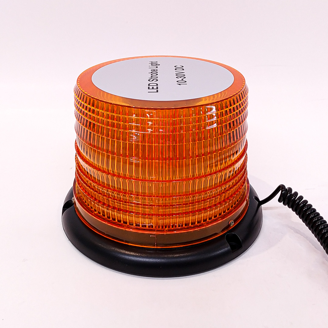 BALIZA GIRATORIA LED BALIZA GIRATORIA LED 12V - 24V COLOR AMBAR CON CONEXION A TOMA 12V - 5