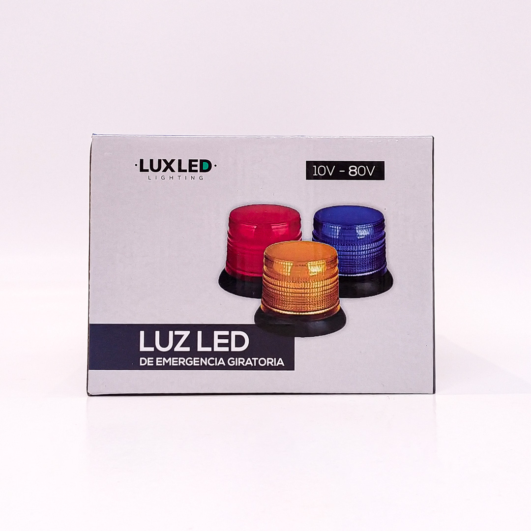 BALIZA GIRATORIA LED BALIZA GIRATORIA LED 12V - 24V COLOR AZUL CON CONEXION A TOMA 12V - 9