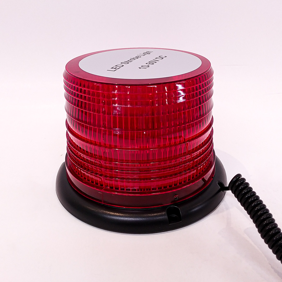 BALIZA GIRATORIA LED BALIZA GIRATORIA LED 12V - 24V COLOR ROJA CON CONEXION A TOMA 12V - 6
