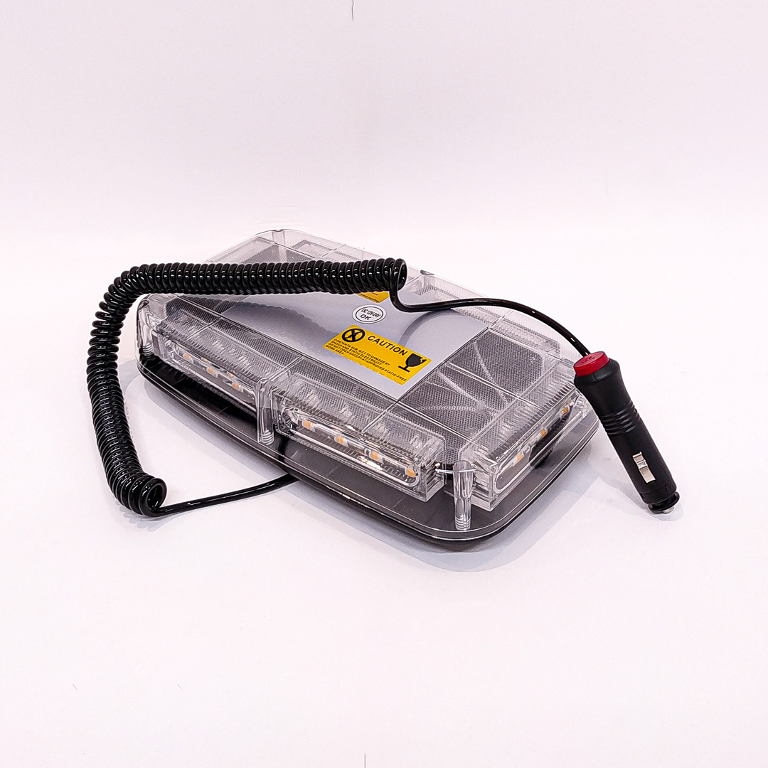 BALIZA RECTANGULAR LED BALIZA RECTANGULAR LED 12V - 24V COLOR AMBAR CON CONEXION A TOMA 12V - 4