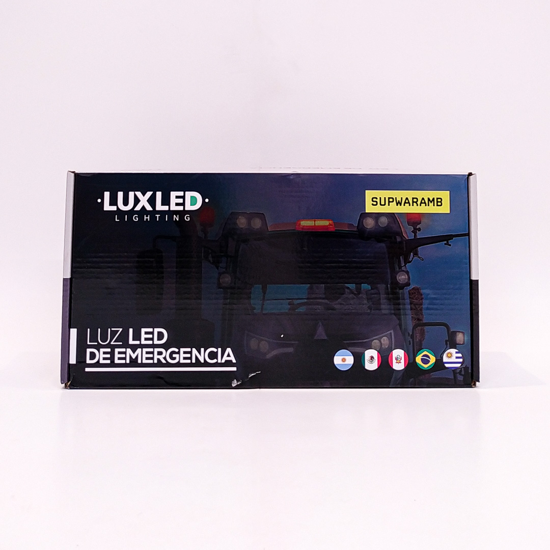 BALIZA RECTANGULAR LED BALIZA RECTANGULAR LED 12V - 24V COLOR AMBAR CON CONEXION A TOMA 12V - 6