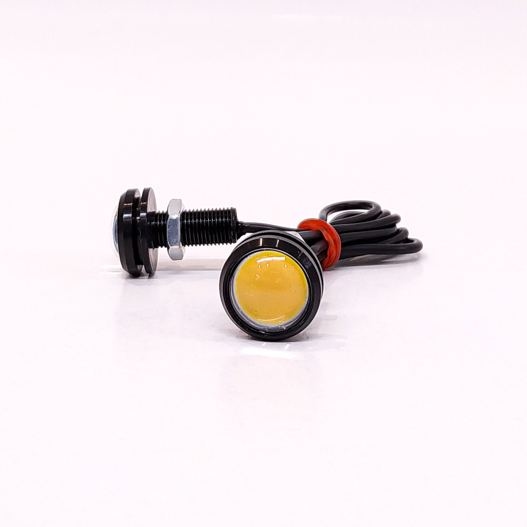 LED SEÑALIZACION JUEGO X 2 DE LED DE SENALIZACION OJO DE AGUILA AMBAR 12V - 3