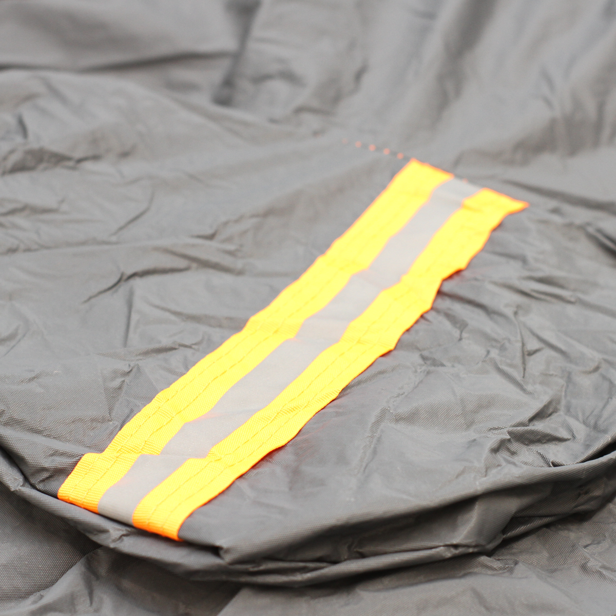 FUNDA CUBRE MOTOS TRICAPA IMPERMABLE EXTRA EXTRA LARGE 277X104X137CM . LOGO DAKAR. PVC Y ALGODON 270 GRAMOS. REFLECTOR NARANJA, ELASTICO, CLIPS Y CIERRE. ANILLO PARA CADENA INCORPORADO. - 4