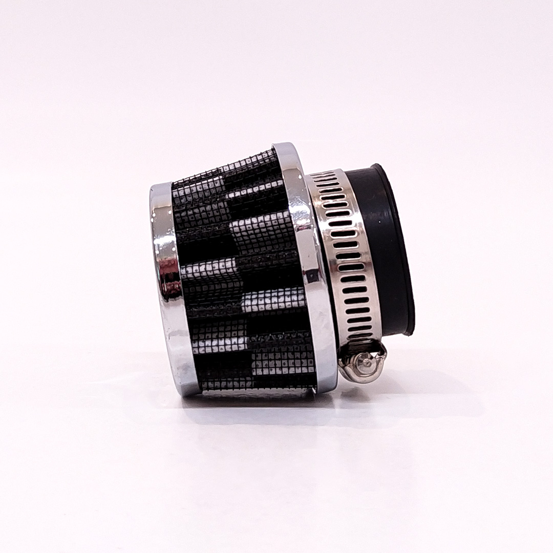 FILTRO DE AIRE CONICO UNIVERSAL PARA MOTO CUELLO 35MM COLOR CARBON