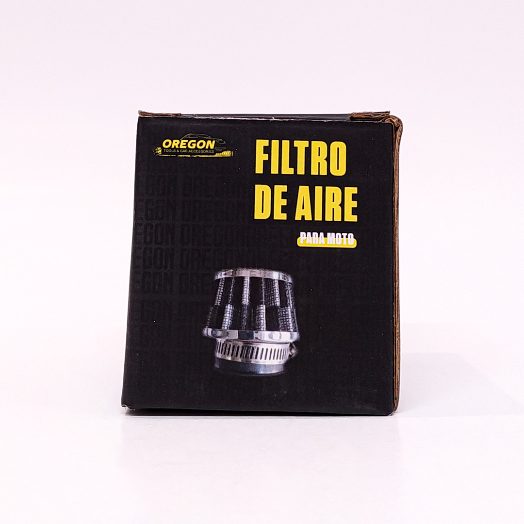 FILTRO DE AIRE CONICO UNIVERSAL PARA MOTO CUELLO 35MM COLOR CARBON - 2