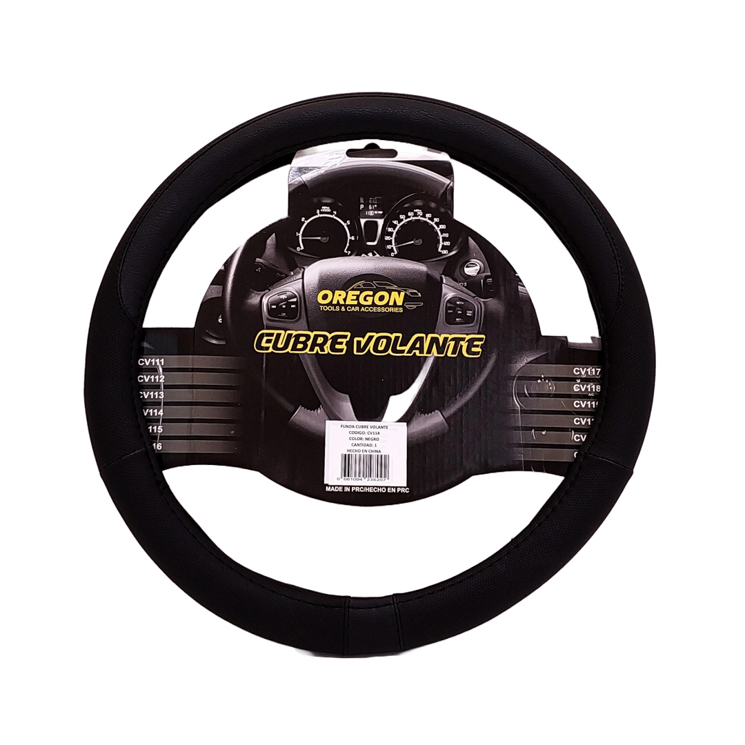 CUBRE VOLANTE MODELO NEED FOR SPEED CUERO SINTENTICO NEGRO / NEGRO 38*8.2CM 25 UNIDADES POR CAJA
