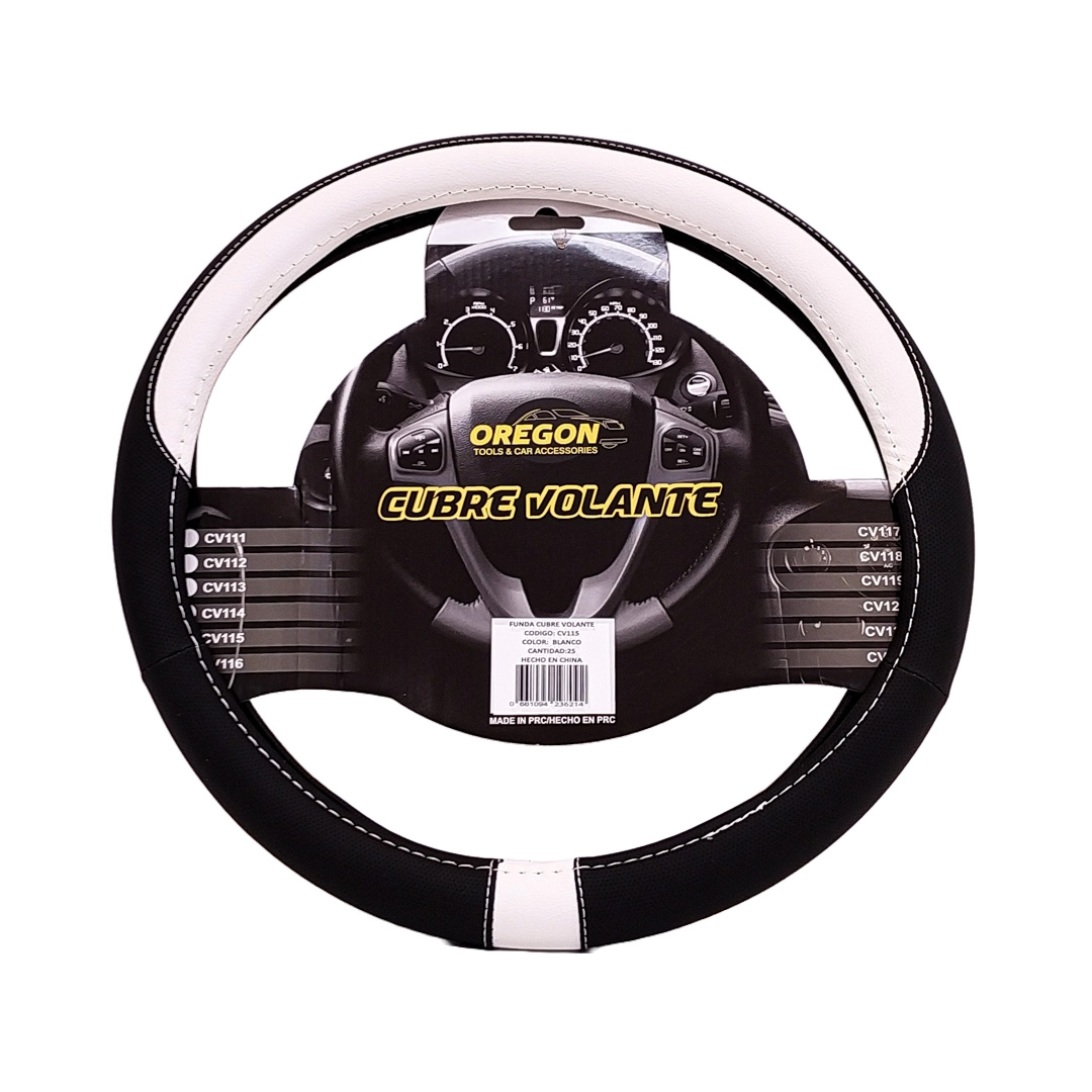 CUBRE VOLANTE MODELO NEED FOR SPEED CUERO SINTENTICO NEGRO / BLANCO 38*8.2CM 25 UNIDADES POR CAJA - 2