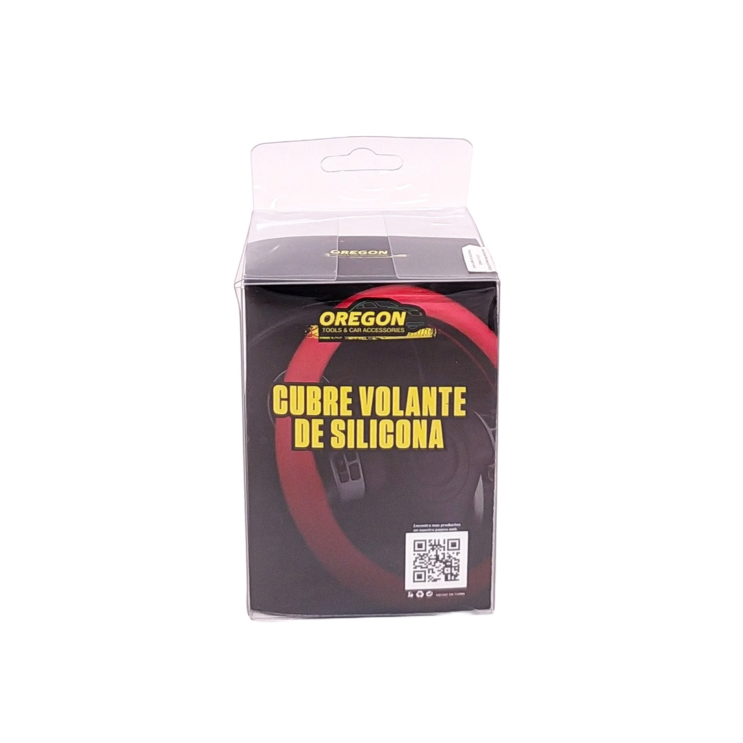 CUBRE VOLANTE SILICONA PREMIUM ROJO PARA USO EN 36'', 38'' Y 40''.
