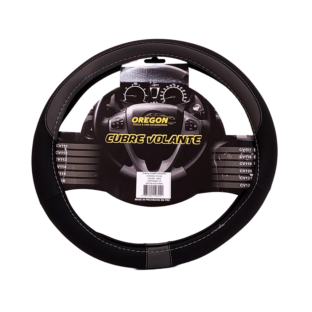 CUBRE VOLANTE MODELO NEED FOR SPEED CUERO SINTENTICO NEGRO / GRIS 38*8.2CM 25 UNIDADES POR CAJA