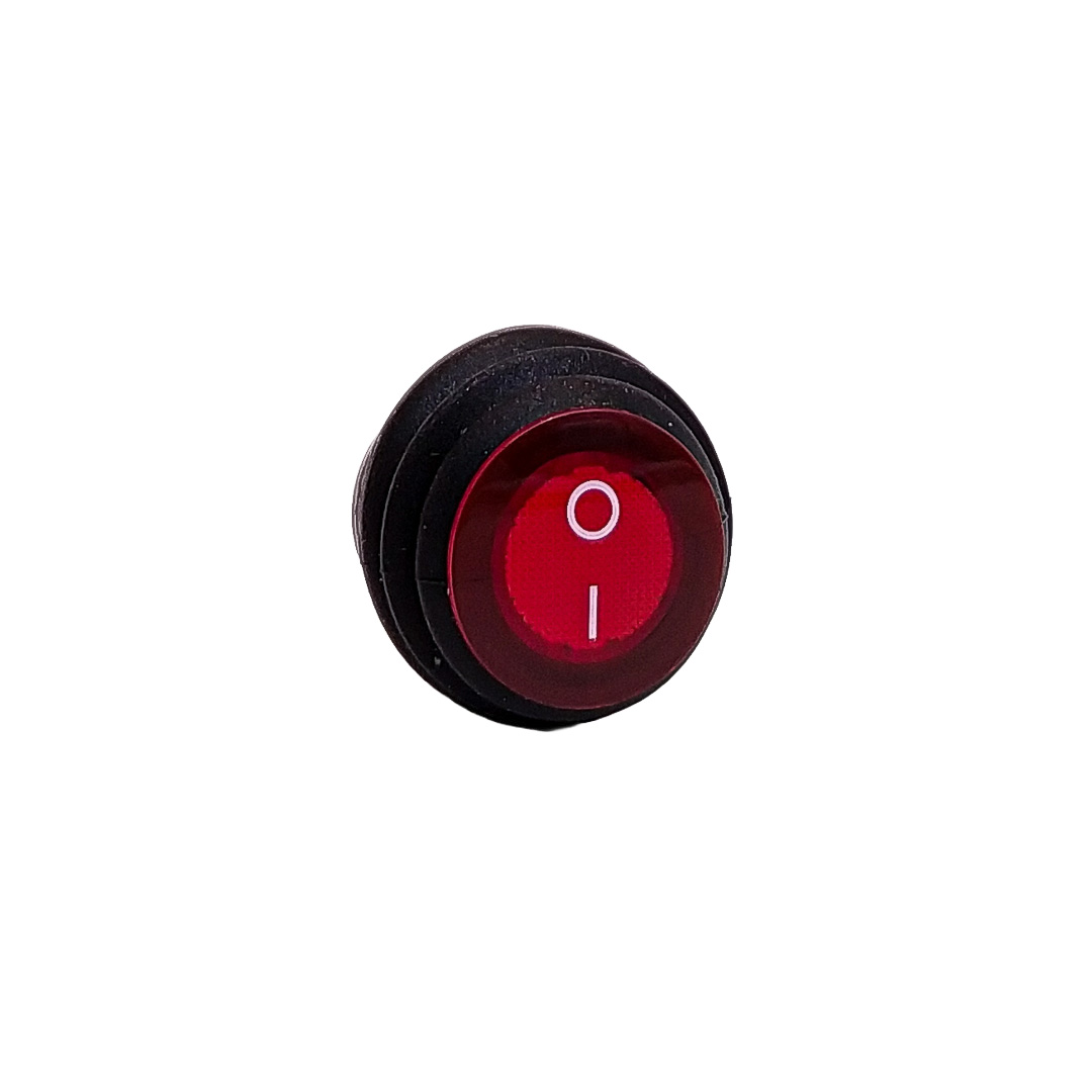 INTERRUPTOR BASCULANTE INTERRUPTOR DE PALANCA 12V-24V - 3 PIN ENCENDIDO APAGADO IMPERMEABLE INDICADOR LED: ROJO - 2