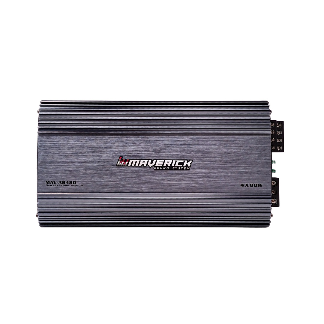 AMPLIFICADOR - POTENCIA CLASE AB - 4 CANALES 80 WATTS