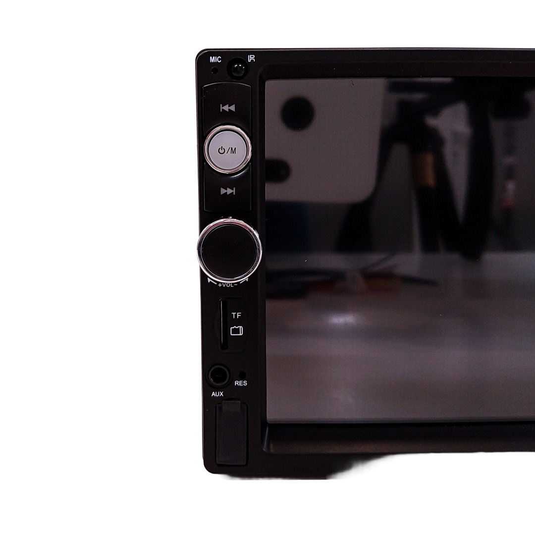 EQUIPO MULTIMEDIA 2 DIN MP5, 7 PULGADAS, TOUCH SCREEN, FM, BLUETOOTH, USB/SD/AUX IN, 4*45W, PHONE MIRROR LINK, CONTROL REMOTO, FICHA ISO - 5