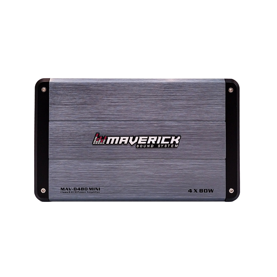 AMPLIFICADOR - POTENCIA CLASE D MINI - 4 CANALES 80 WATTS - 3