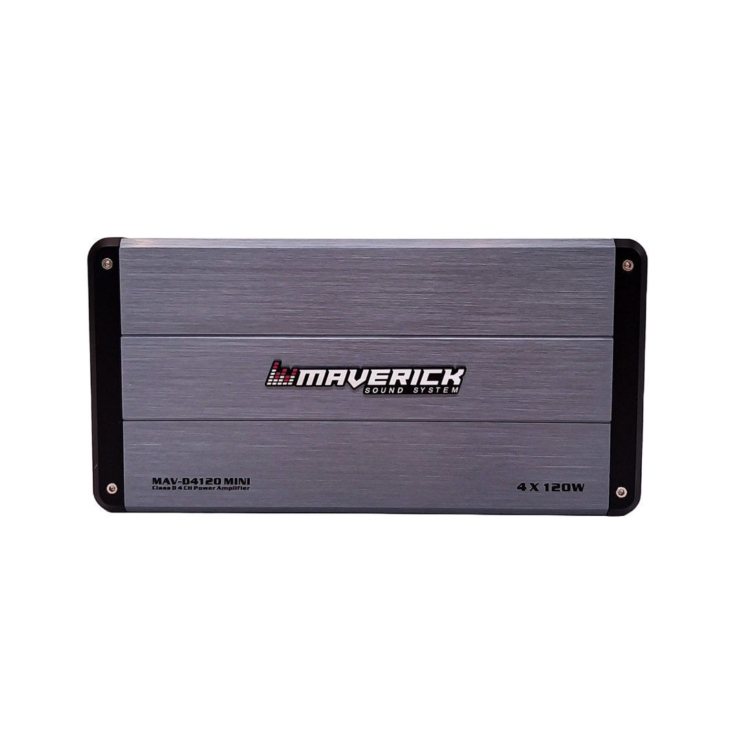 AMPLIFICADOR - POTENCIA CLASE D MINI - 4 CANALES 120 WATTS - 3