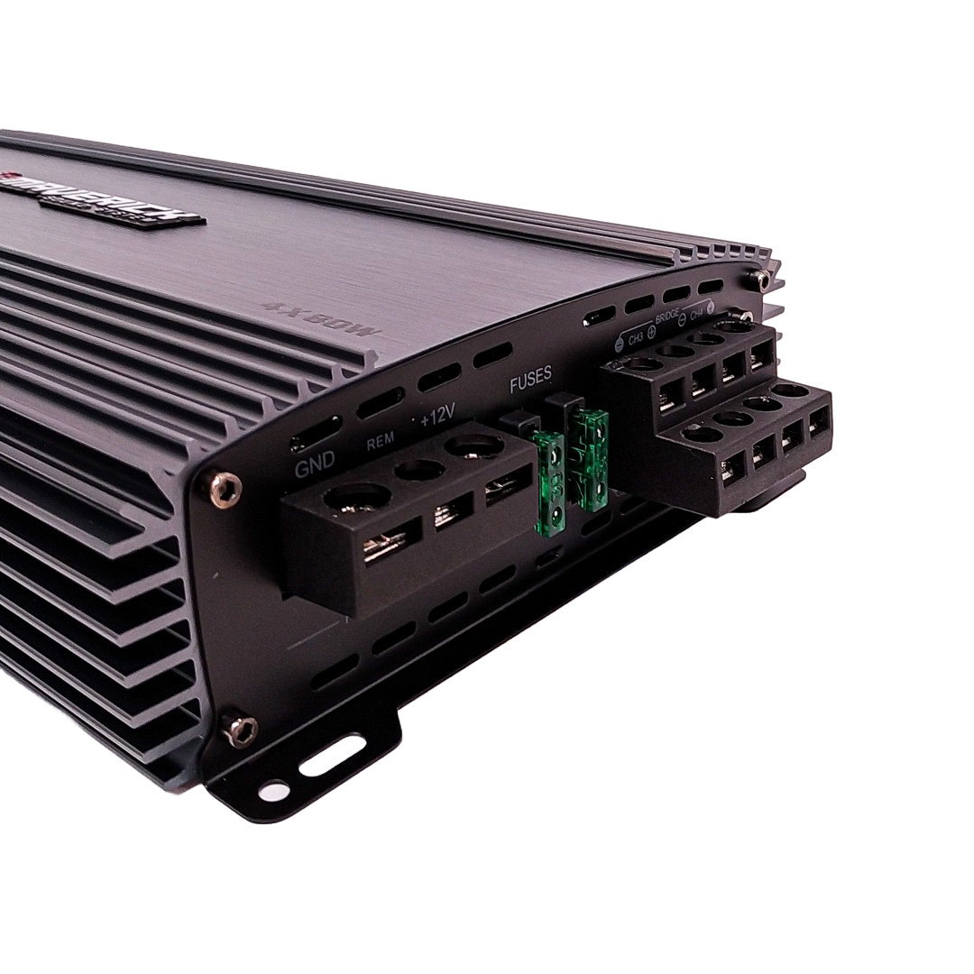 AMPLIFICADOR - POTENCIA CLASE AB - 4 CANALES 80 WATTS - 4
