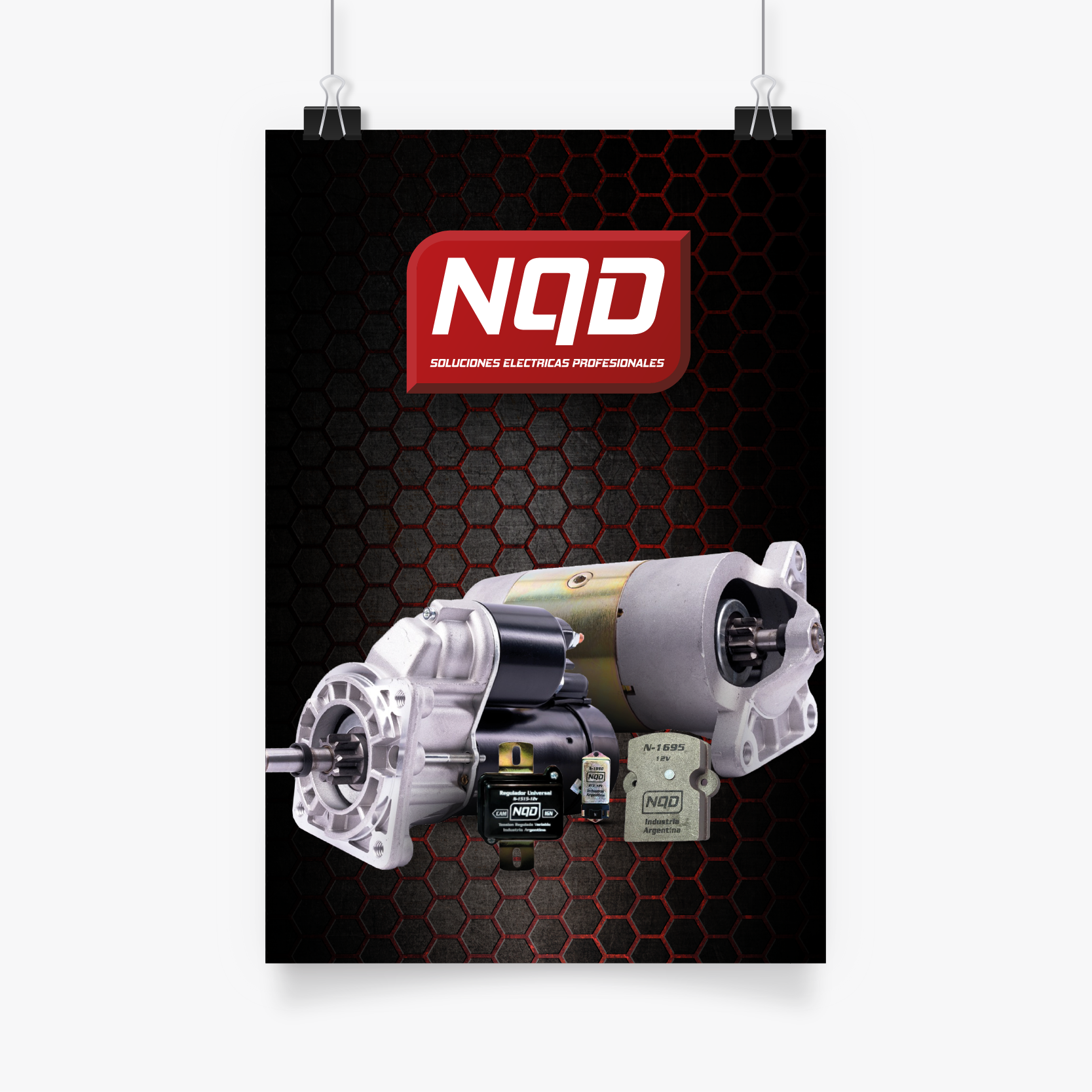 POSTER PUBLICITARIO MARCA NQD