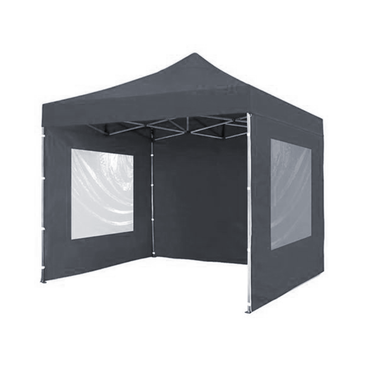 GAZEBO AUTOARMABLE GAZEBO PLEGABLE PLAYA / JARDIN / OFF ROAD 3MTS X 3MTS AUTOARMABLE CON PAREDES REFROZADAS COLOR GRIS