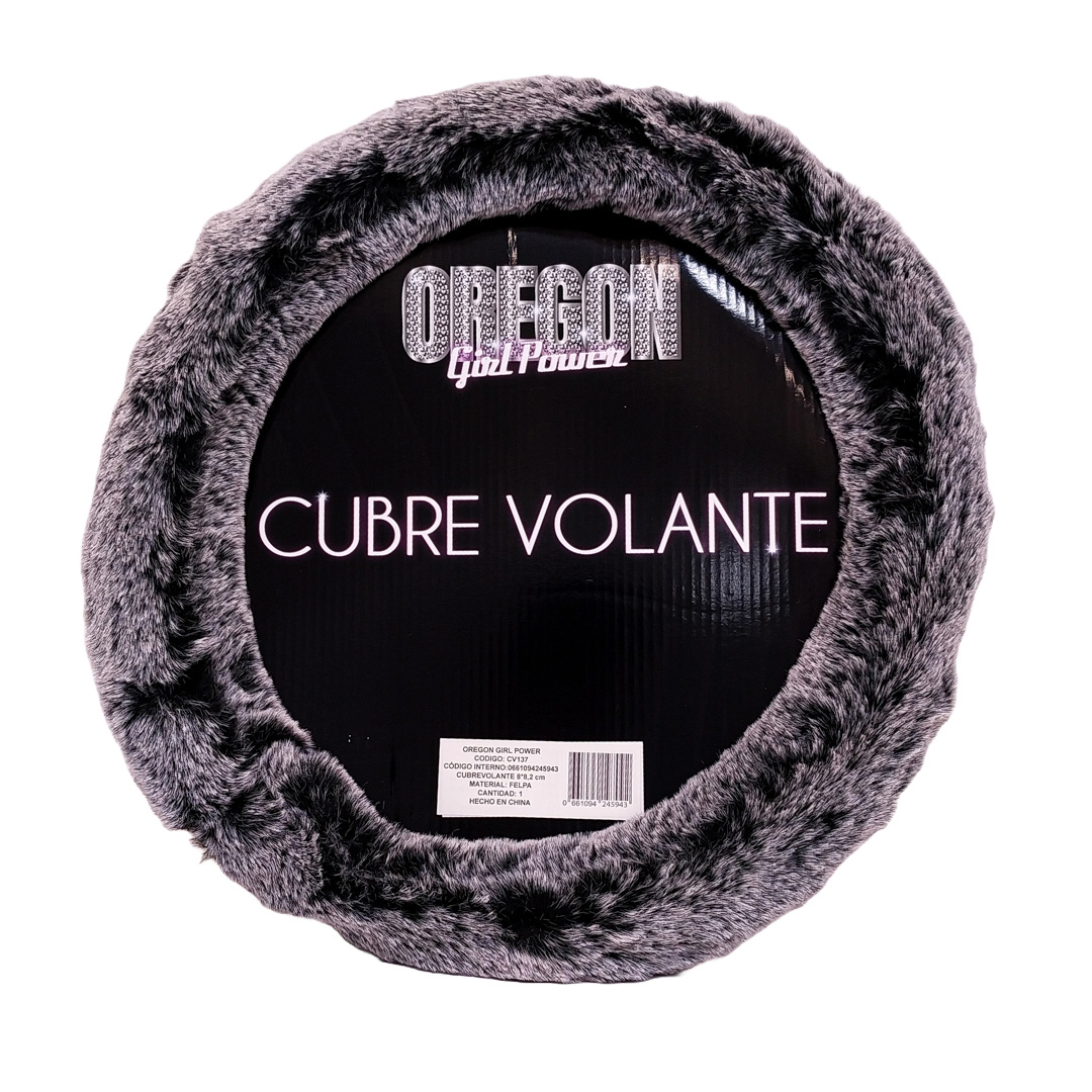 CUBRE VOLANTE GIRLS POWER - PLUSH GRIS 38CM - 2