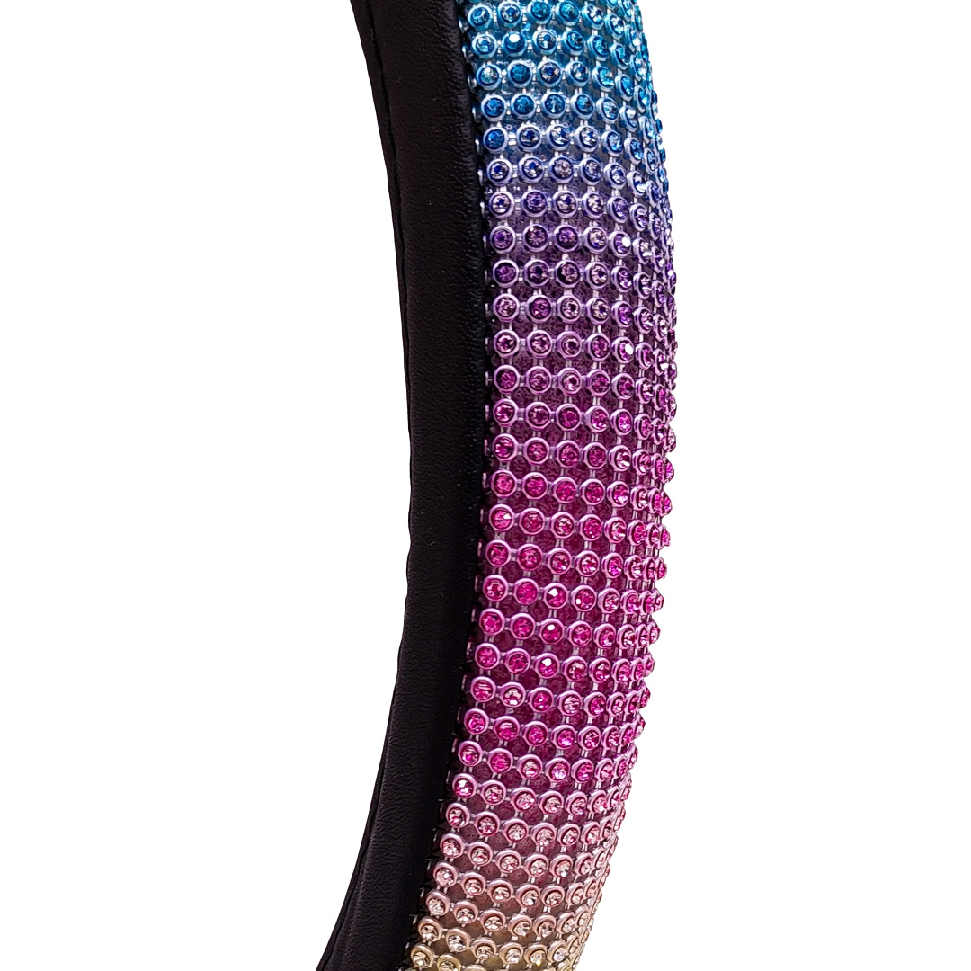 CUBRE VOLANTE GIRLS POWER - DIAMANTE ARCOIRIS 38CM - 3