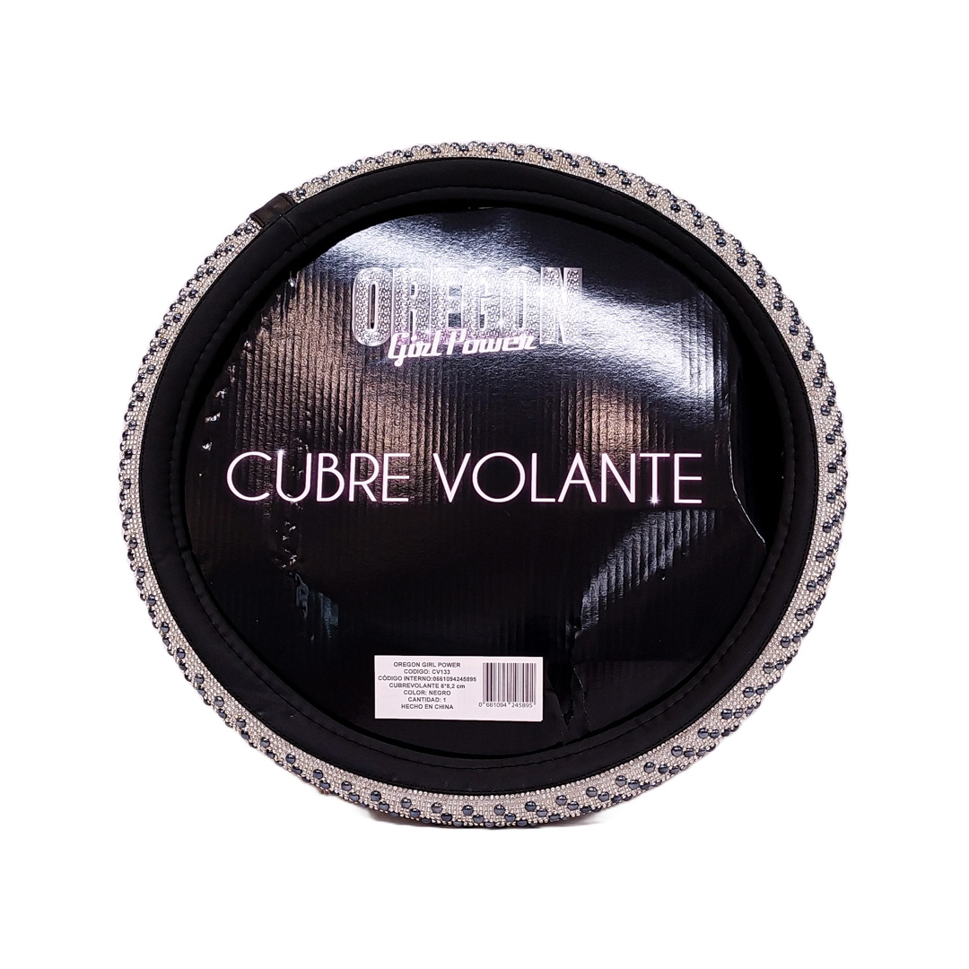 CUBRE VOLANTE GIRLS POWER - TELA COCODRILO MULTICOLOR 38CM - 3