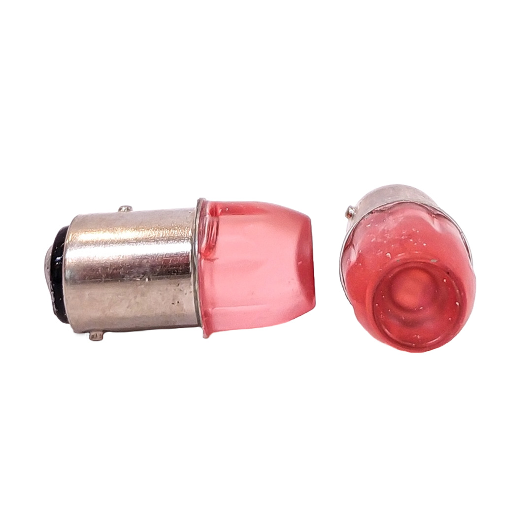LED SEÑALIZACION CERAMIK BLISTER X2 - 1034 / 1157 / P21/5W LED CERAMIK 5630 FLASH - ROJO 24V - 2