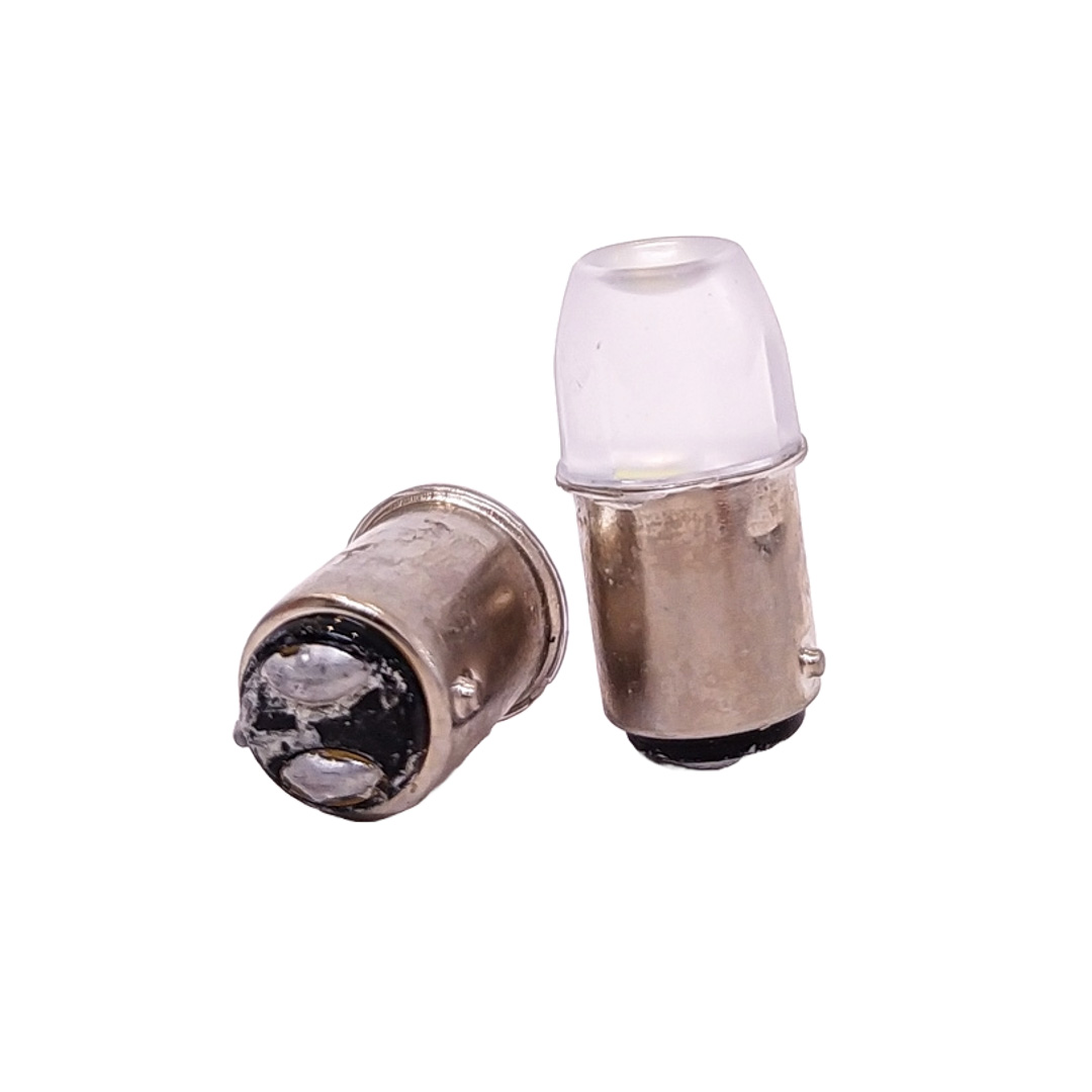 LED SEÑALIZACION CERAMIK BLISTER X 2 - 1034 - 1157 - P21/5W LED CERAMIK 5630  FLASH -BLANCO 12V - BLISTER X 2 UNIDADES - 2