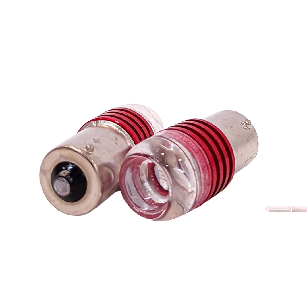 LED SEÑALIZACION CERAMIK BLISTER X 2 - 1141 - 1156 - P21W LED CERAMIK 5630   -ROJO 12V - BLISTER X 2 UNIDADES