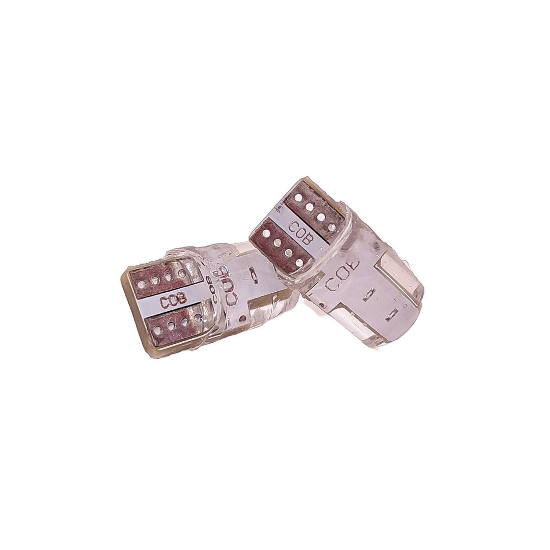 LED SEÑALIZACION SILICA BLISTER X 2 2821 - T10 - W5W LED COB MINI SILICONADO AZUL 12V BLISTER X 2 UNIDADES