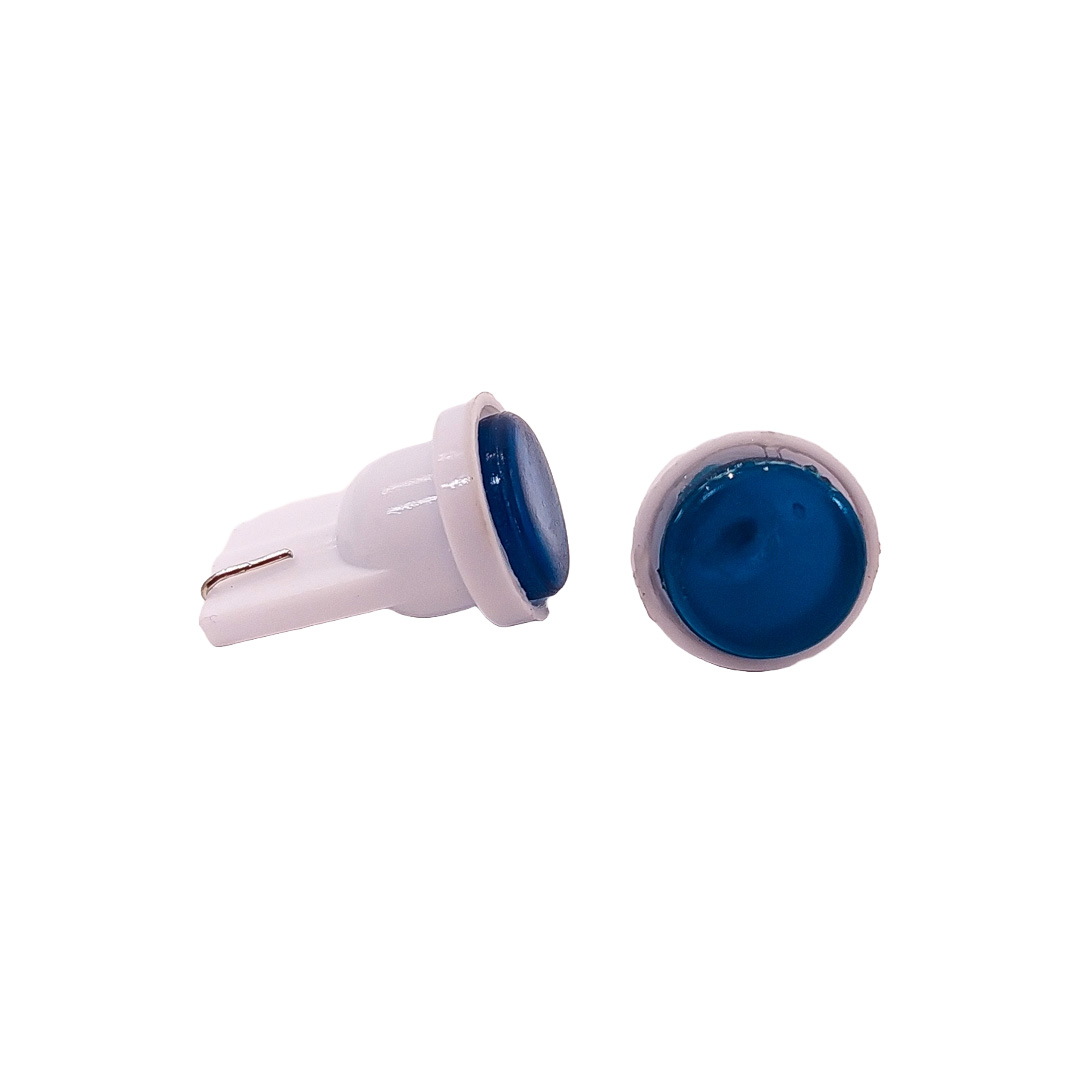 LED SEÑALIZACION COB BLISTER X 2 - 2821 - T10 - W5W - COB - AZUL 12V - BLISTER X 2 UNIDADES CANTIDAD POR CAJA MASTER 500