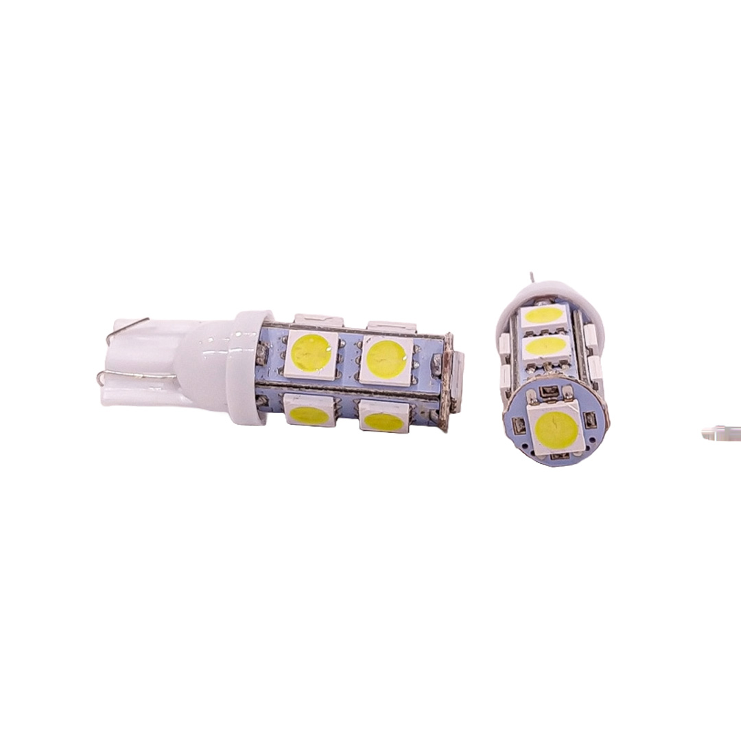 LED SEÑALIZACION SMD BLISTER X 2  2821 - T10 - W5W 9 SMD 5050 SMD - BLANCO 24V BLISTER X 2 UNIDADES