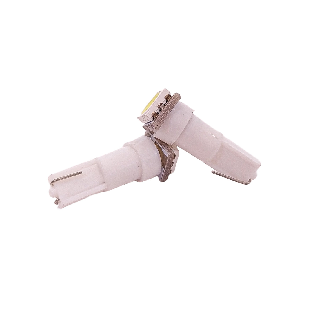 LED SEÑALIZACION SMD BLISTER X 2 - 2721 - T5 - W1.2W 1 PUNTA 5050 SMD - BLANCO 24V - BLISTER X 2 UNIDADES - 2