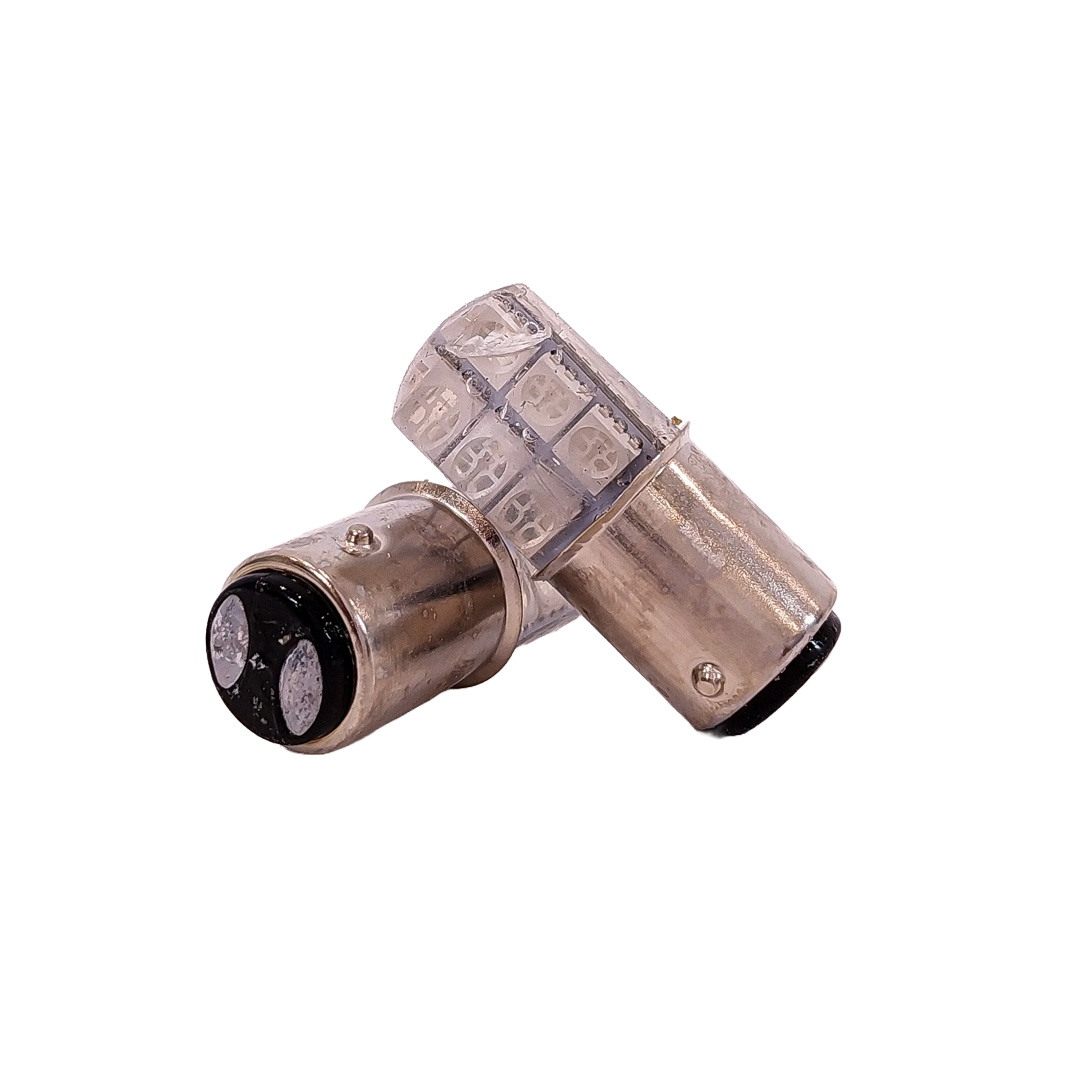 LED SEÑALIZACION SILICA BLISTER X 2 1034 - 1157 - P21/5W 12 LED COB SILICA - ROJO  12V BLISTER X 2 UNIDADES - 2